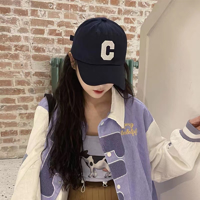 2023 New Fashion Ins Hat Female Spring All-Matching Sun-Proof Baseball Cap Casual Fashion Sun-Proof Peaked Cap Men