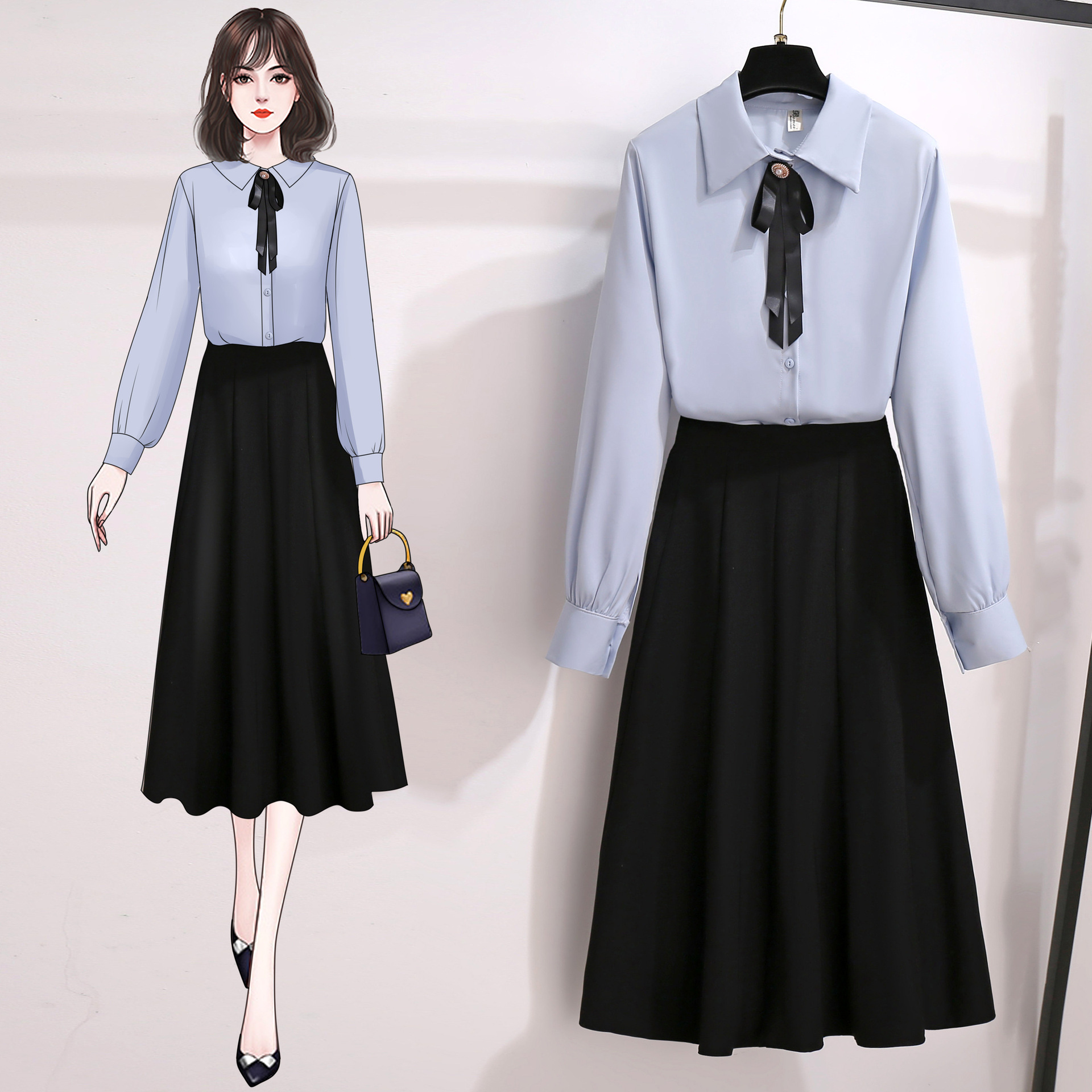 正式场合女装上班族穿搭职业装套装秋季职场轻熟风面试服装连衣裙