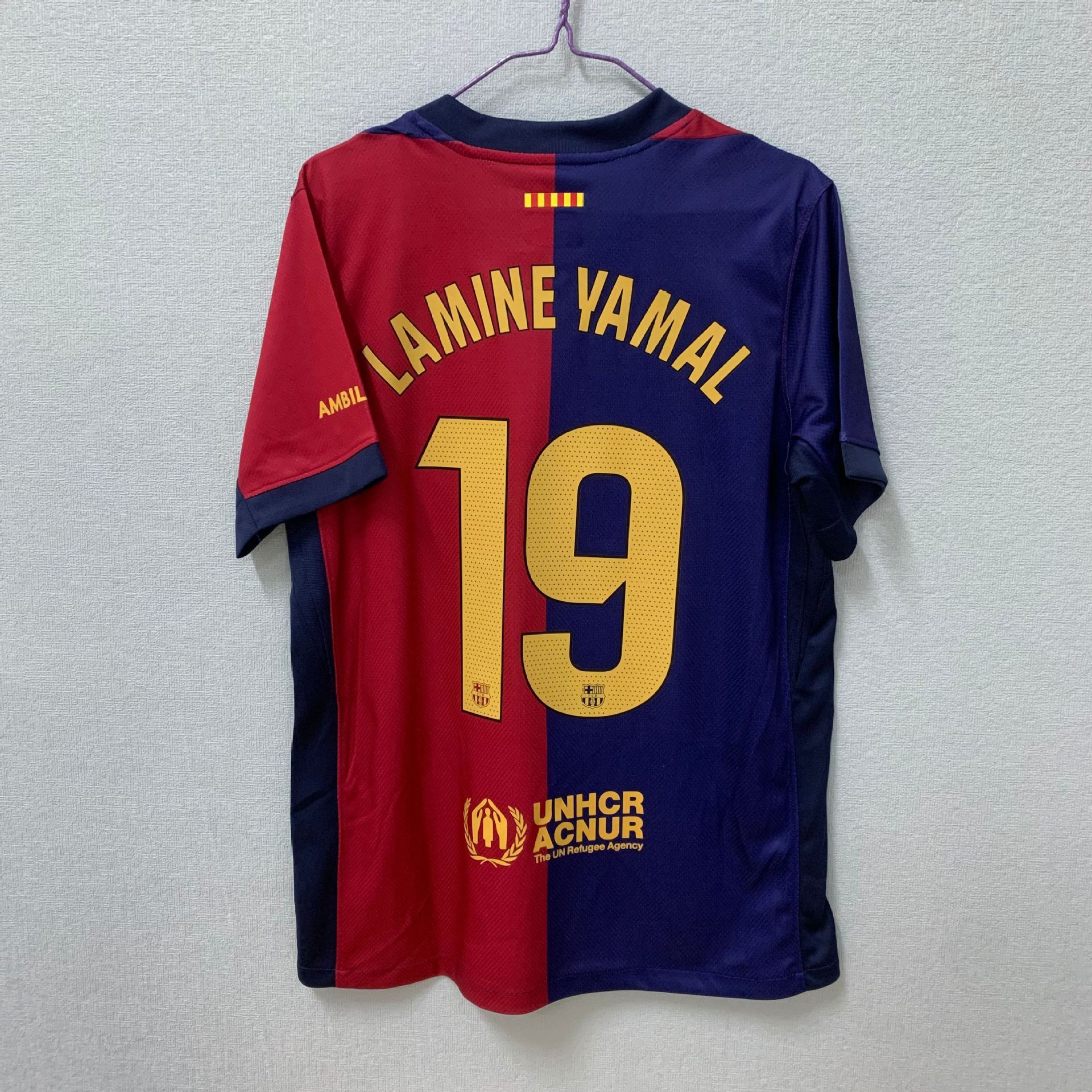 2425巴萨球衣主场19亚马尔皇马主场9号姆巴佩欧冠版球衣球迷版