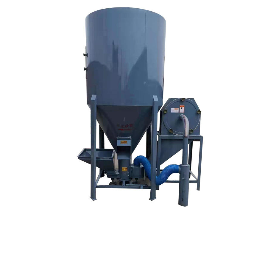 5kw生铁饲料玉米搅拌粉碎机一体机 猪饲料机组