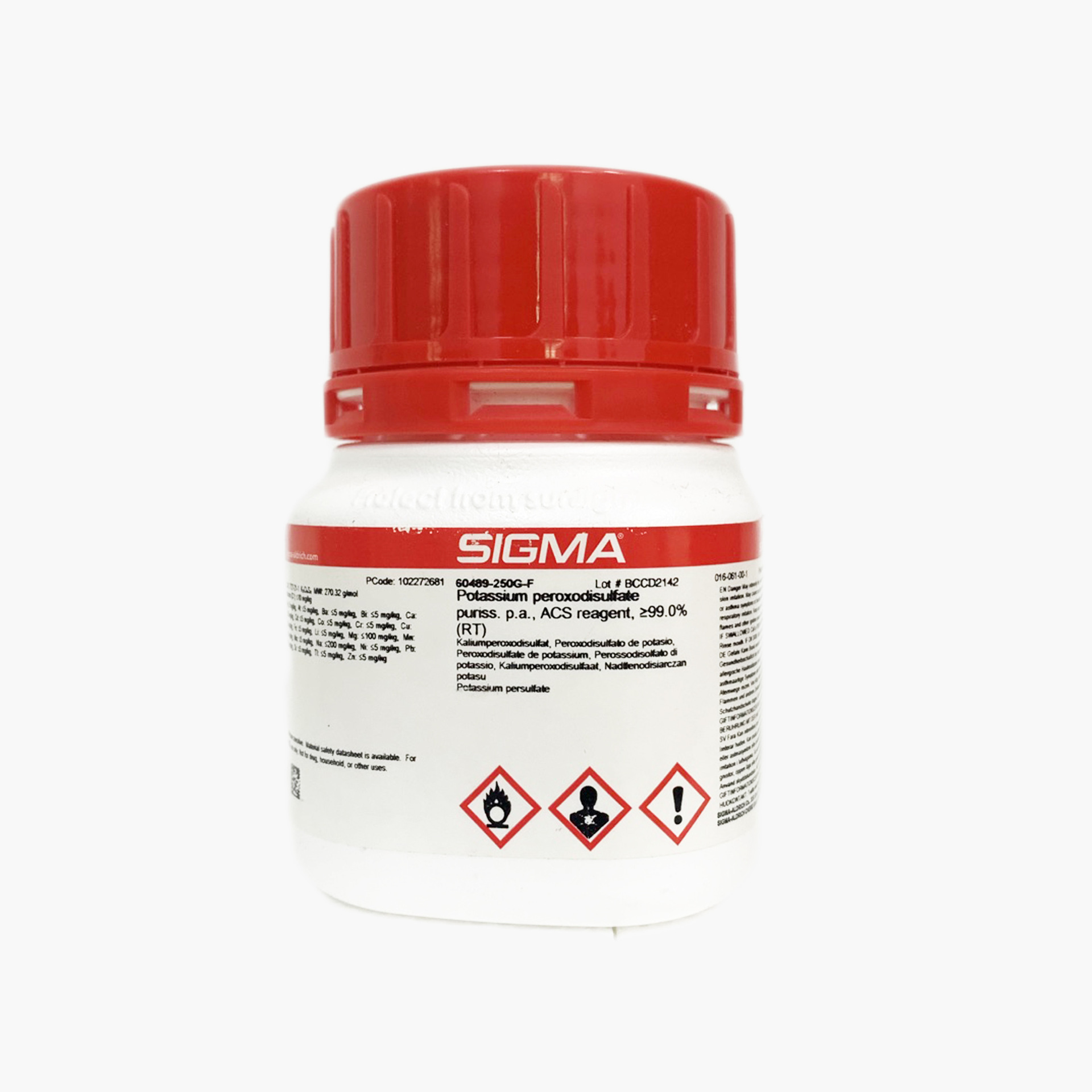 sigma西格玛过硫酸钾 60489-250g-f 优级现货水质总氮 氮 0.001%