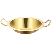 不锈钢干锅韩式锅商用餐饮器具酒精炉锅小火锅酒店用品