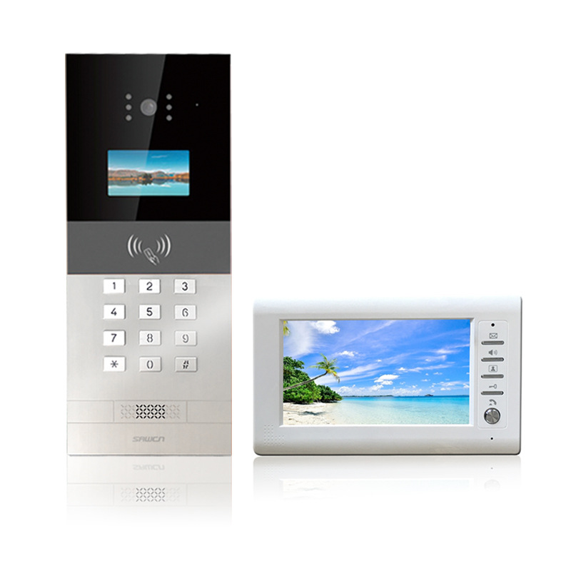 可视楼宇对讲门禁系统小区单元门智能高清监控门口主机家用门铃机
