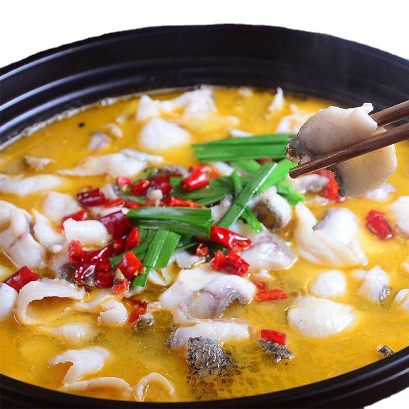 酸菜鱼免浆罗非鱼片新鲜活鱼现杀切片非黑鱼片半成品速食火锅即食