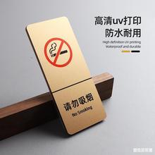 请打卡办公室禁止吸烟提示牌随手关灯请勿吸烟温馨提示贴亚克力创