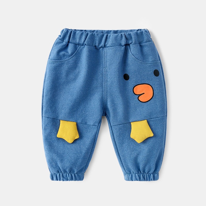 宝宝牛仔裤春秋婴幼儿大pp裤女童男童休闲裤儿童秋装小婴儿裤子潮