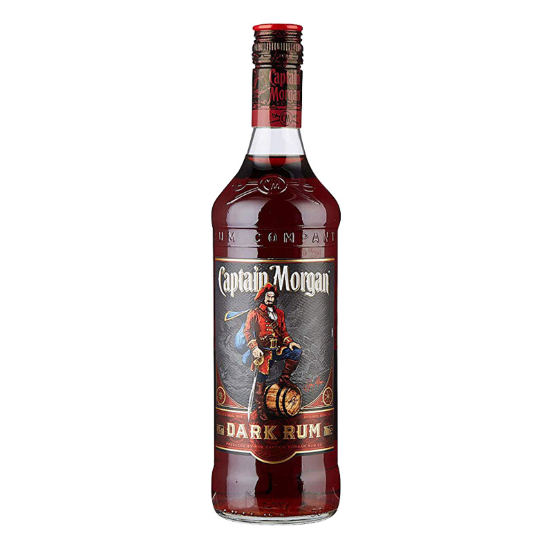 摩根船长黑朗姆酒 captain morgan 英国进口洋酒 700ml*1瓶