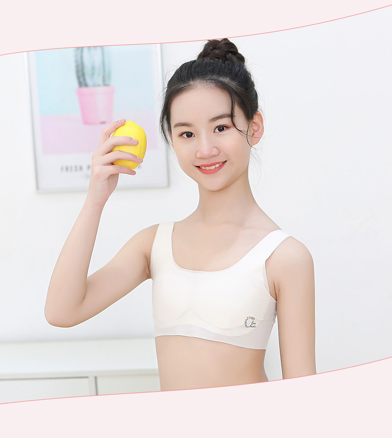 女童内衣发育期抹胸小学生冰丝12岁儿童文胸女孩中大童背心夏季薄