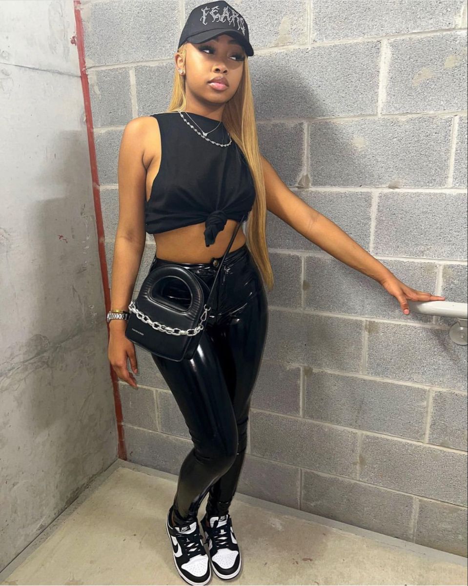 S6925跨境欧美女装亚马逊2023秋季新款高腰弹力紧身皮裤