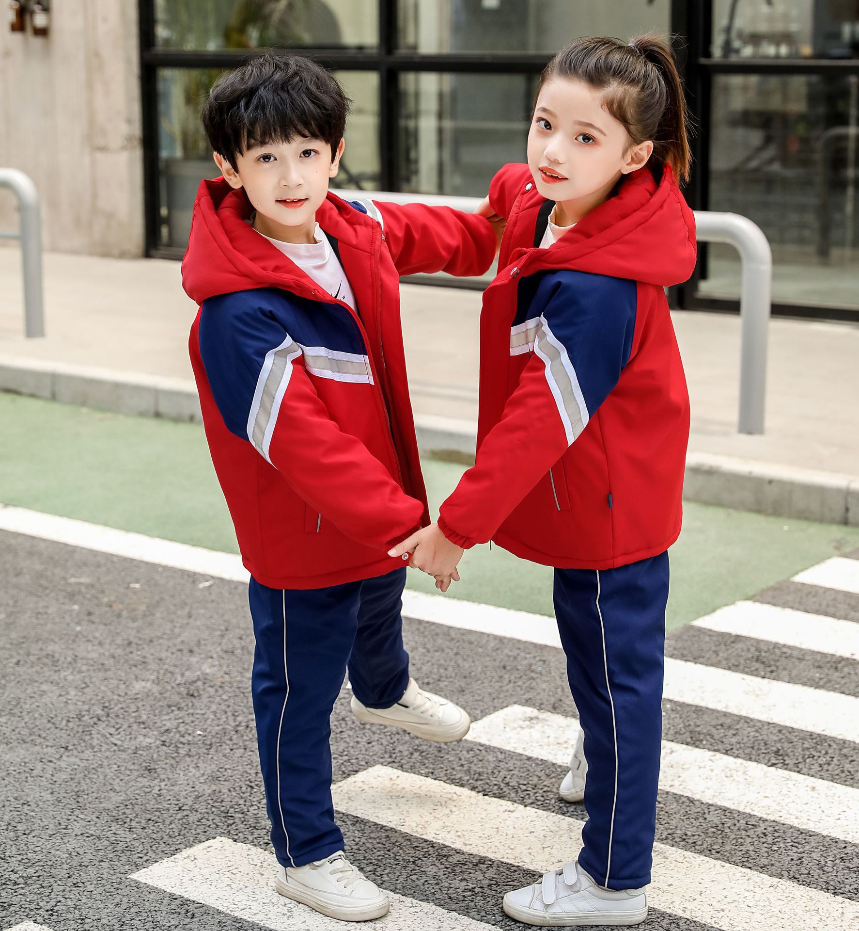 2021冬季棉衣儿童外套中小学生防水保暖校服幼儿园加厚棉服