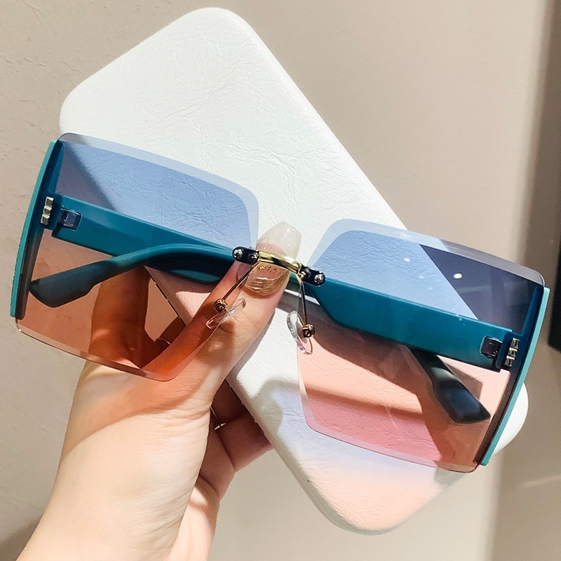 New Internet-Famous Sunglasses Women's High-Grade Square Sun Glasses Slimming and Fashionable Big Brand Sunglasses Wholesale