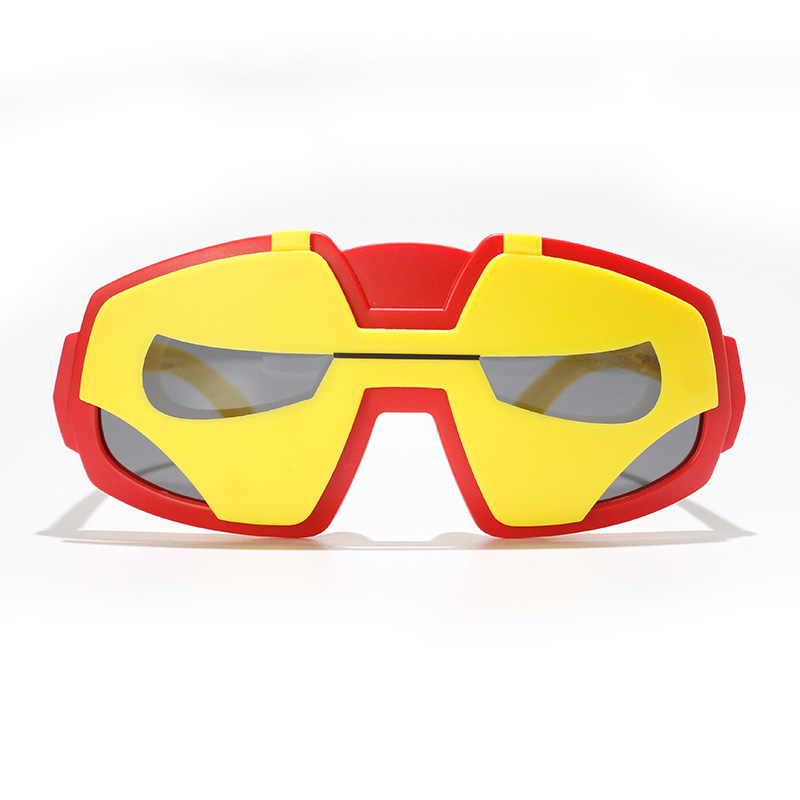 2023 New Children's Polarized Sunglasses Boys and Girls Cartoon Silicone Sunglasses Iron Man Kids Sun Protection Sunglasses