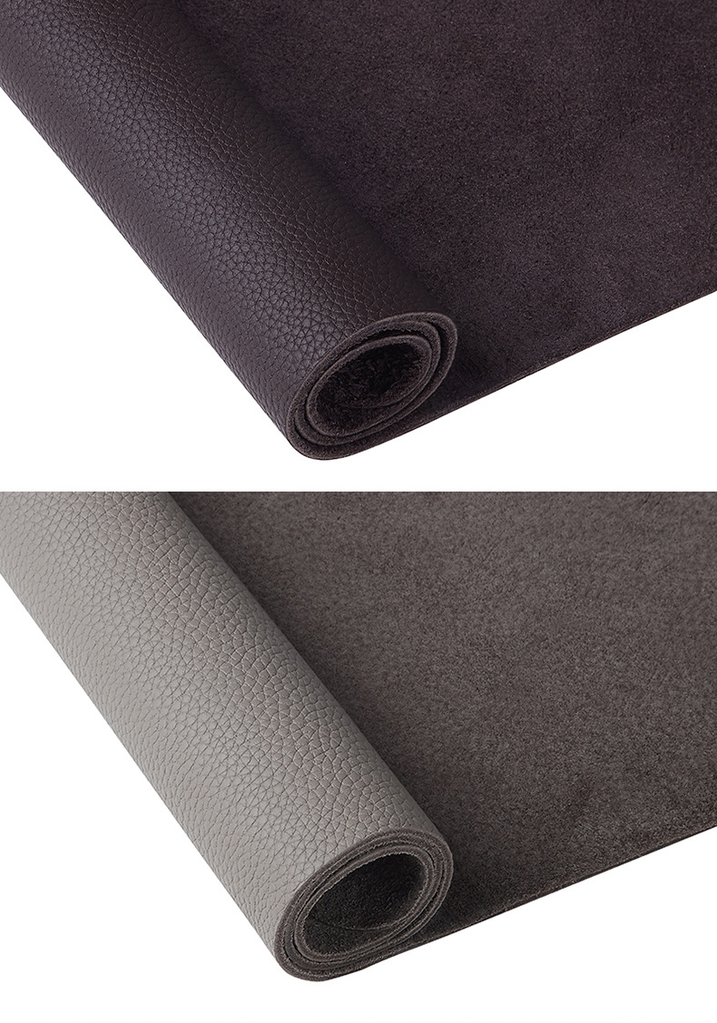 荔枝纹头层牛皮桌垫超大真皮鼠标垫皮革办公写字台桌面垫子电脑垫