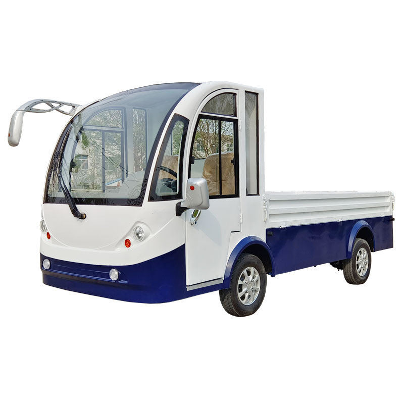电动四轮观光车皮卡电动巡逻车带斗厢货车载货拉货车巡修工具车