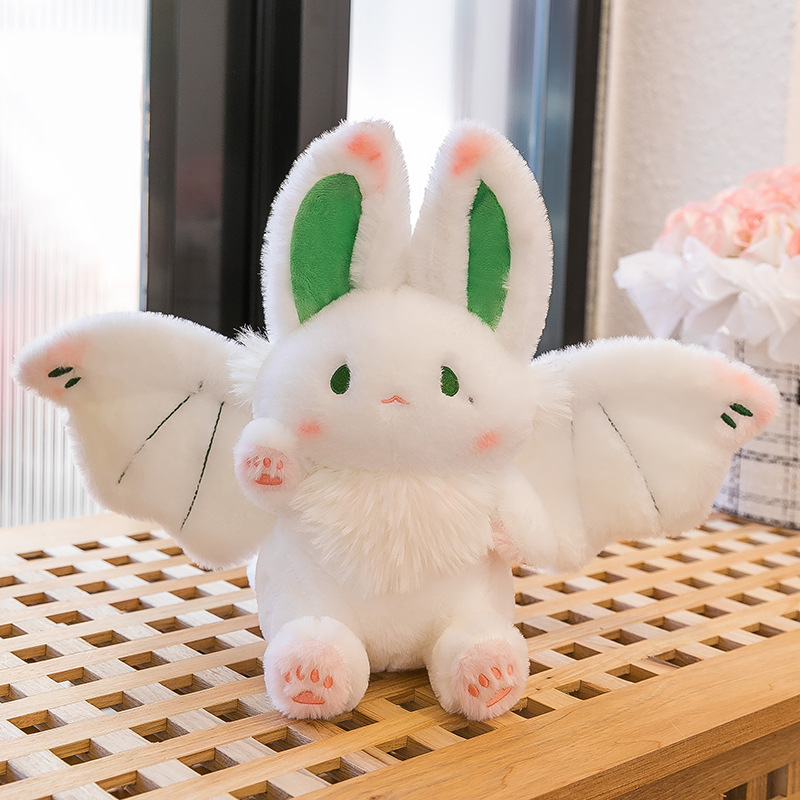 Cross-Border Kweichow Moutai White Rabbit Wings Bat Wholesale Rabbit Doll Plush New Exotic Toy Net Red Doll