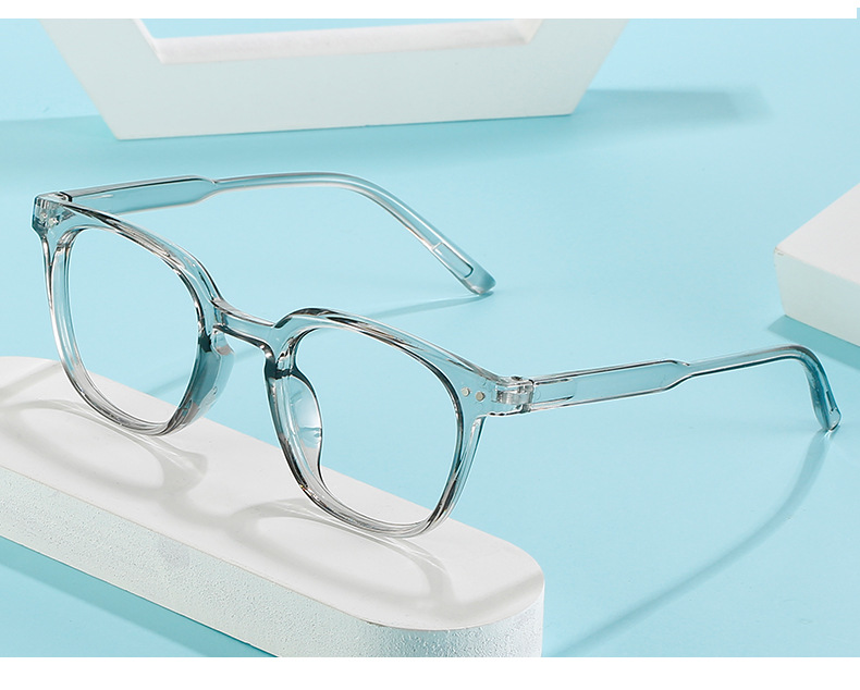 新款男女同款青少年眼镜框修饰素颜镜简约轻巧塑料框防蓝光成品镜