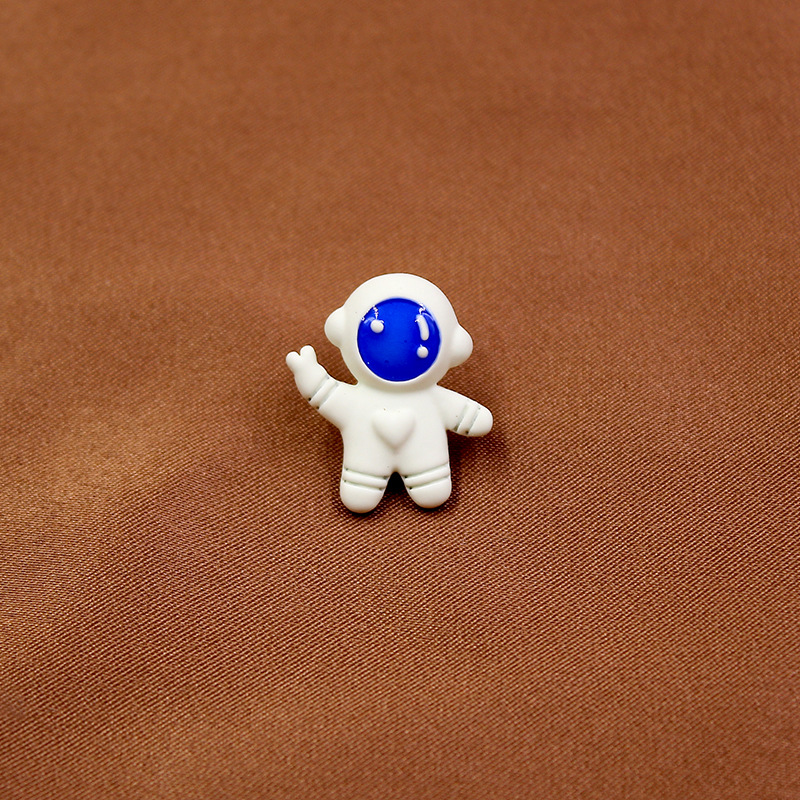 太空人卡通头饰 太空系列新款火箭宇航员diy发饰配件穿孔合金喷漆