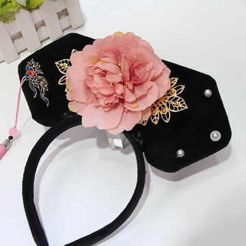 直播间道具搞笑直播气氛工具场景布置装饰摆件格格帽古装宫廷头饰