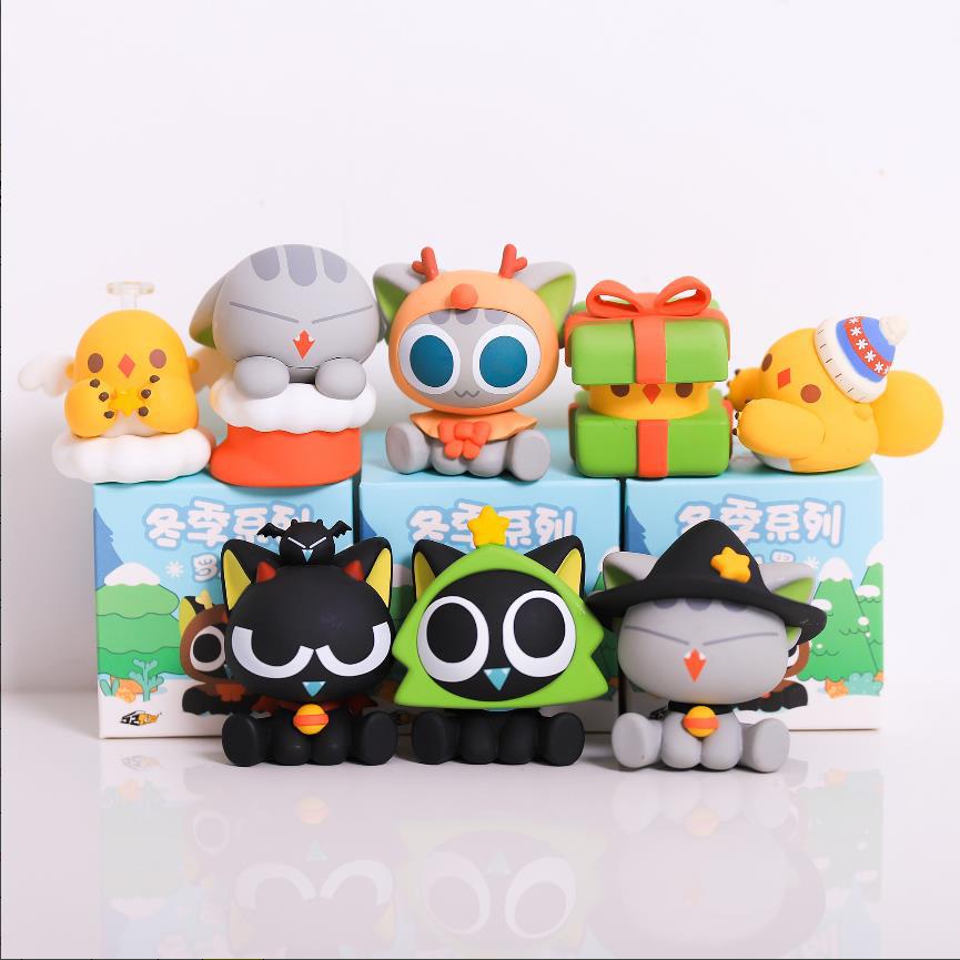 正品正版52toys 罗小黑冬季系列盲盒手办现货批发惊喜盒pvc公仔