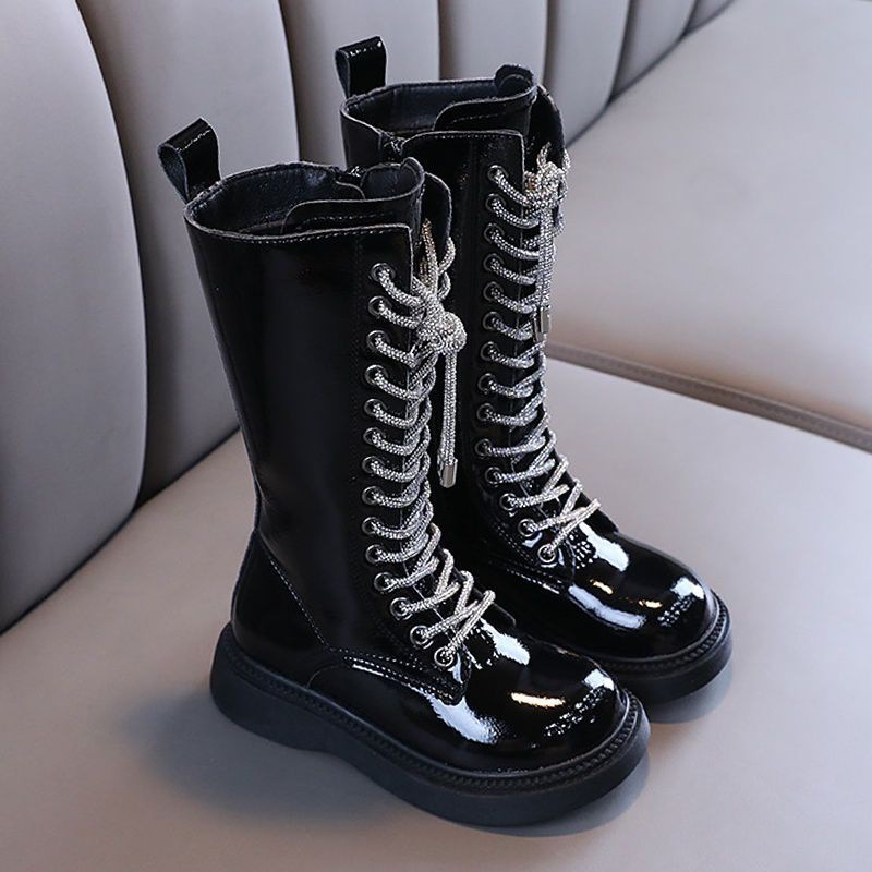 儿童长筒靴女儿童靴子女童长靴女童骑士靴女童加绒靴女童长靴冬季