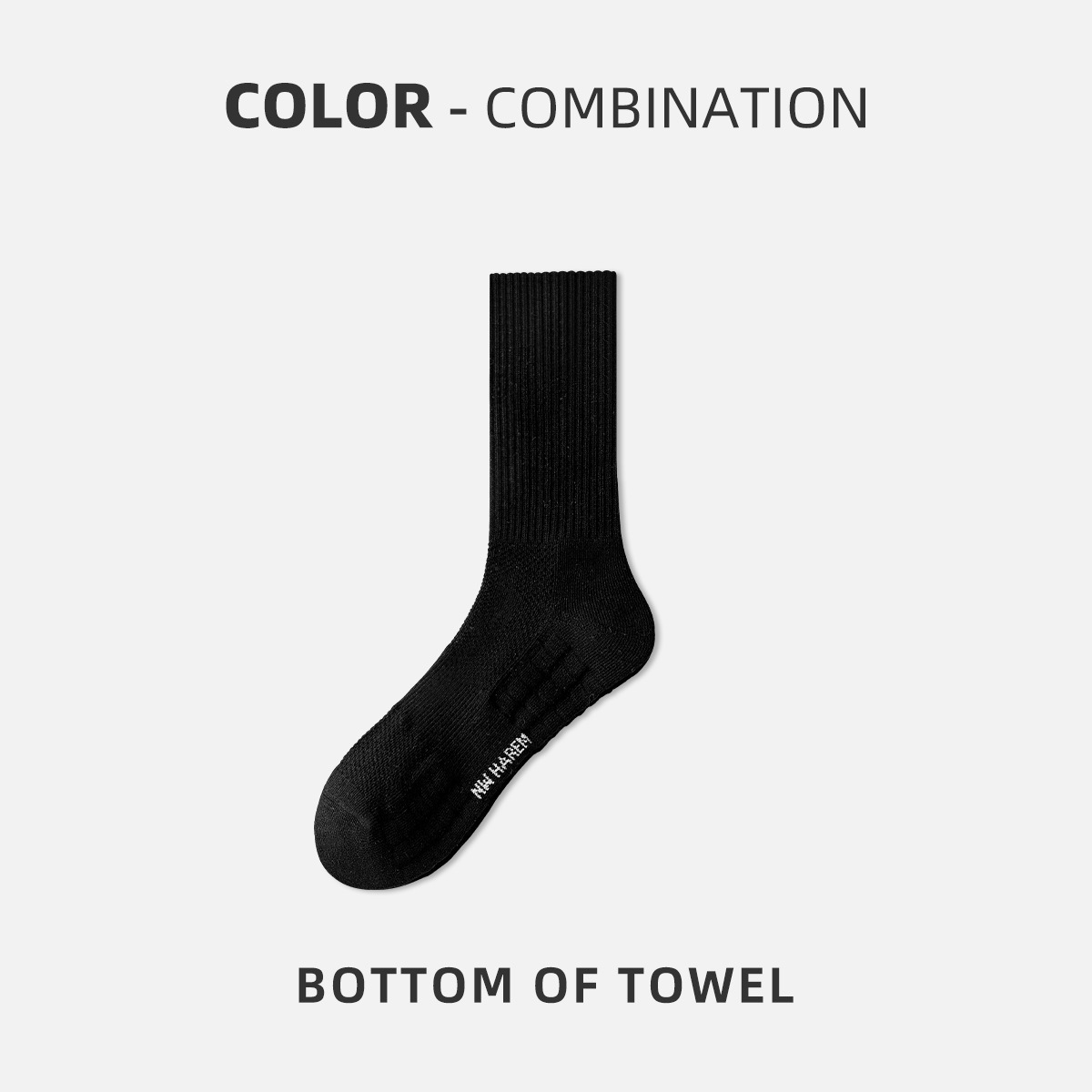 Basketball Socks Men's Mid-Calf Length Sock Wholesale Autumn and Winter Professional Sports Thickening Towel Bottom Sweat-Absorbent Breathable White Long Socks