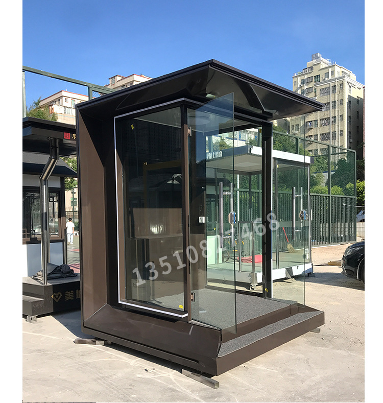 售楼部迎宾岗形象站岗亭门卫亭现货户外值班楼盘礼宾站岗亭