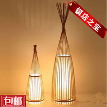 中式落地灯客厅灯餐厅茶室书房会所客厅过道创意日式装饰竹编灯具