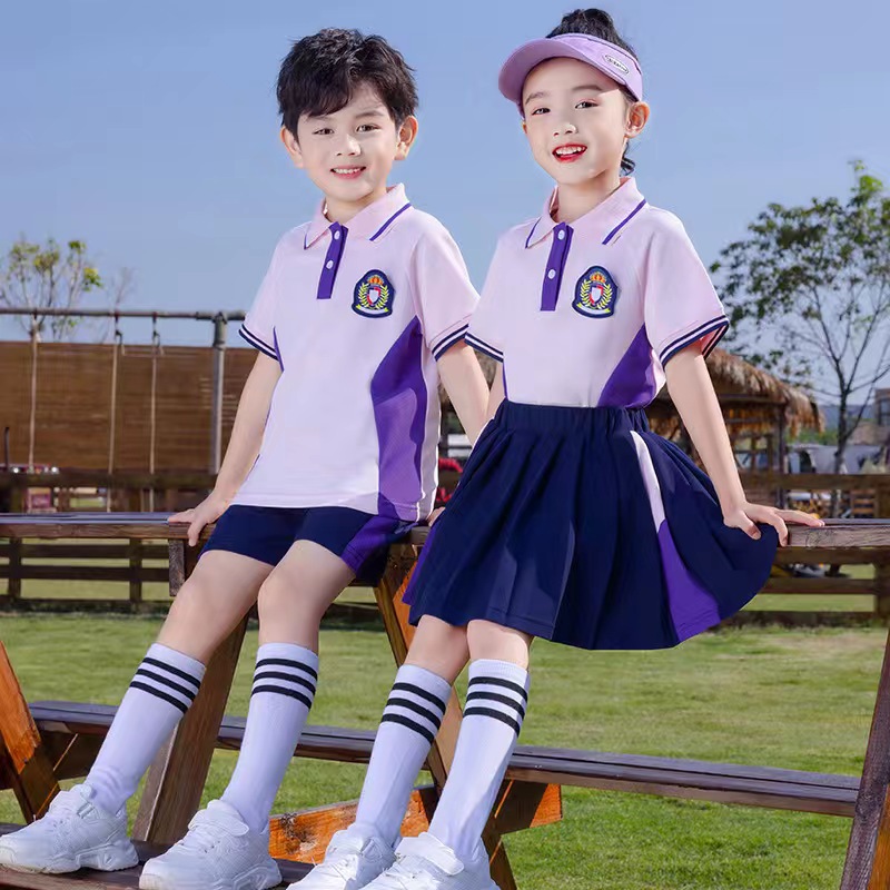 儿童夏季园服小学生班服校服套装夏装毕业学院风六一表演服童装