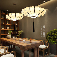 新中式布艺吊灯中国风艺术空间客厅酒店火锅店餐厅茶楼婚庆灯笼灯