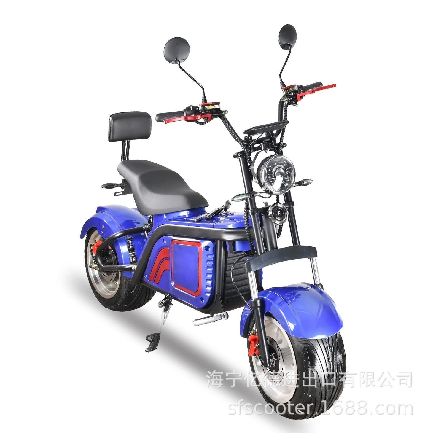 出口外贸新款哈雷摩托车成人双轮代步配置可选 智能带踏板电动车