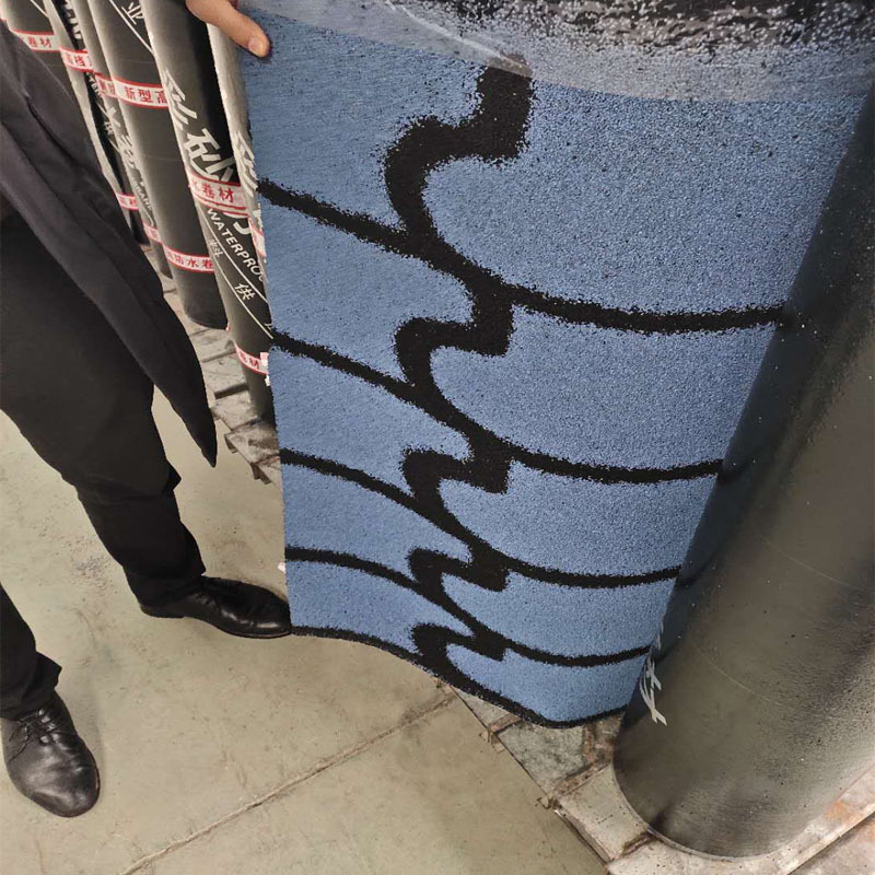 厂家供应 3d立体彩沙改性沥青防水卷材 火烤型sbs沥青防水卷材