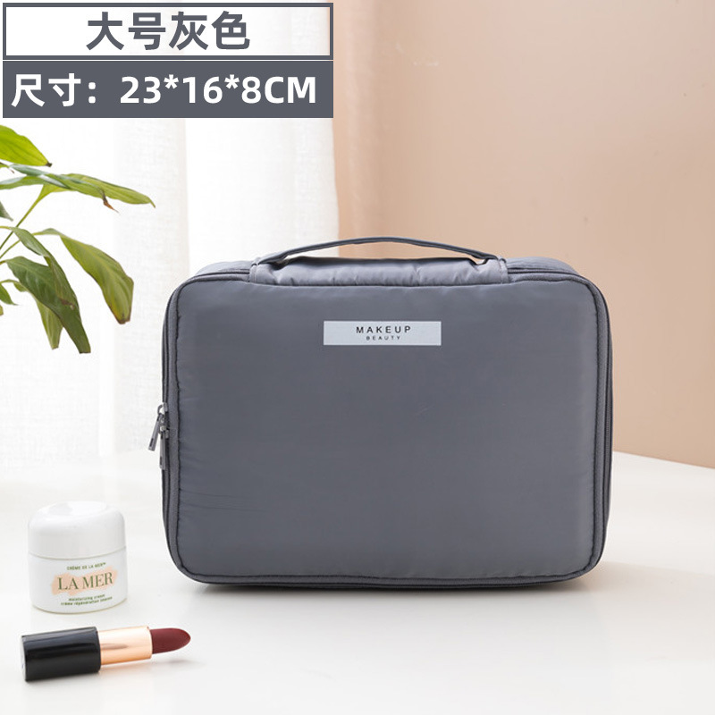 Cross-Border Travel Cosmetic Bag Large Capacity Good-looking Ins Style Portable Women's Cosmetics Large Pink Storage Bag