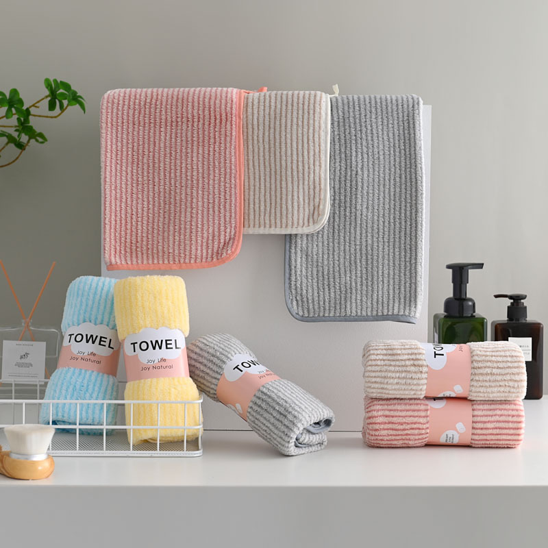 吸水毛巾浴巾纯棉柔软家用洗脸男女成人干发巾珊瑚绒洗澡巾毛巾