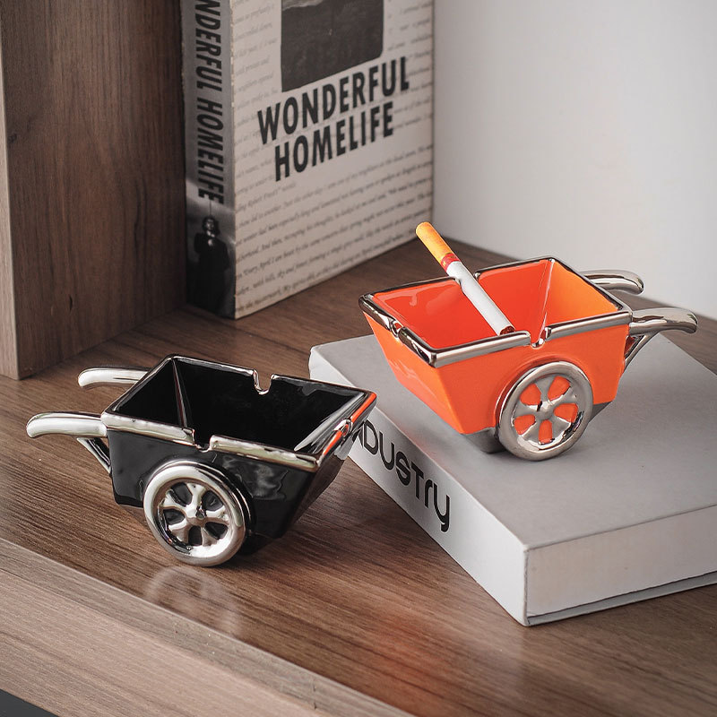 Wholesale Ashtray Home Fun Trolley Decorations Personalized Trendy Multi-Functional Office Anti-Gray Flying Ashtray