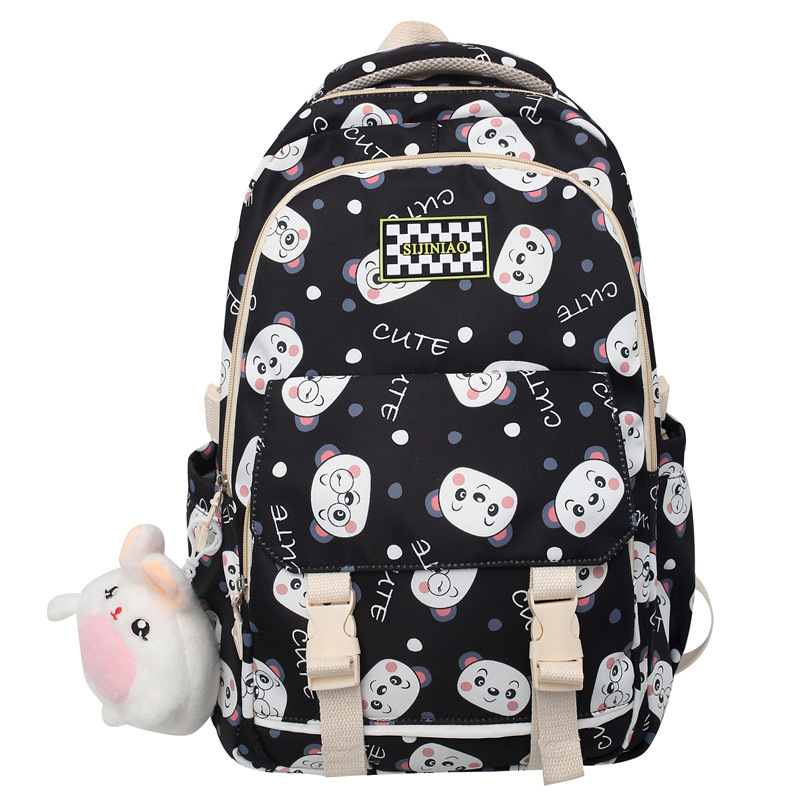 Schoolbag Female 2022 New Cute Japanese Style Cartoon Printing Backpack Ins Fashion Large Capacity Junior High School Backpack