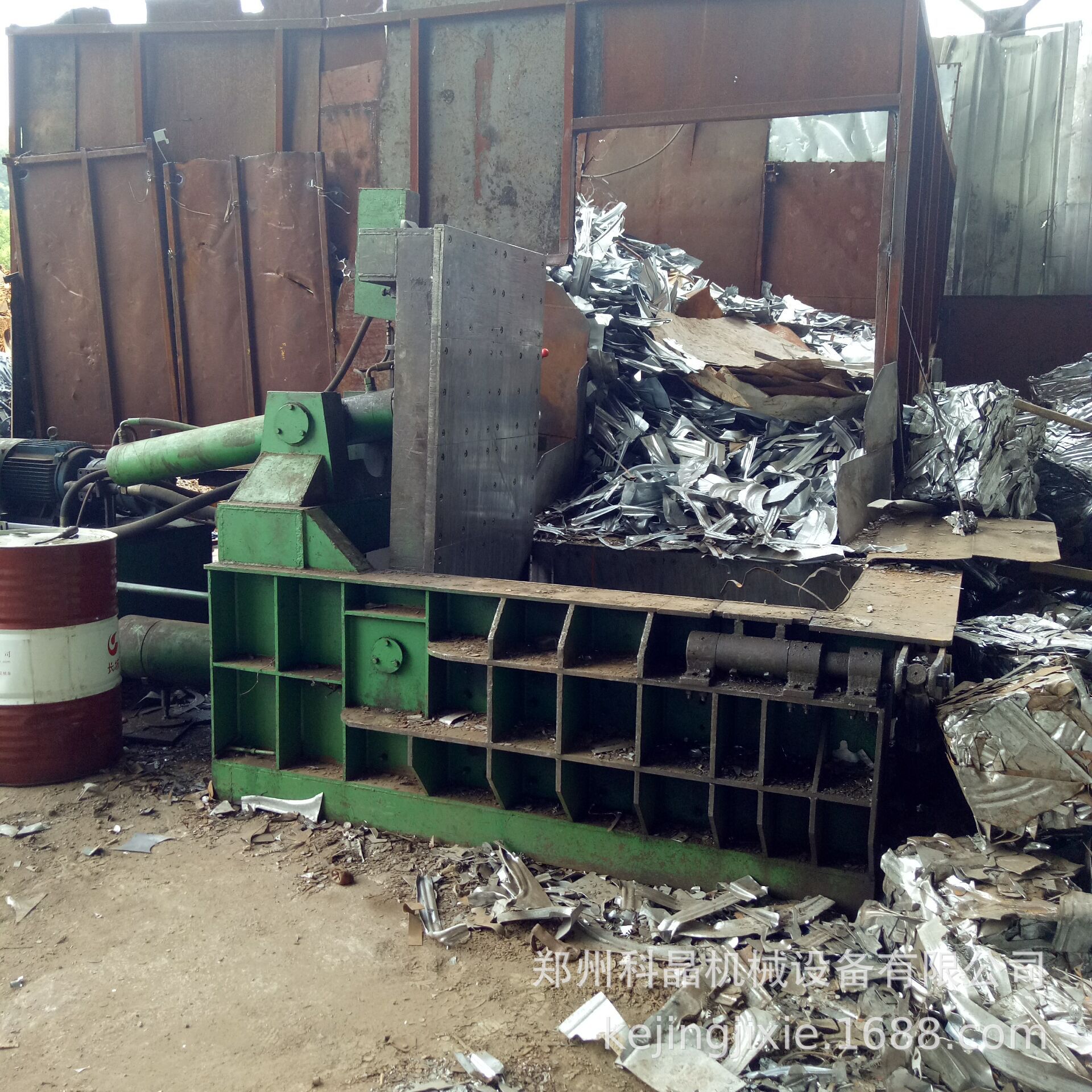 废旧金属液压压块机 废铁丝压块成型机 自动翻包铁屑边角料压块机