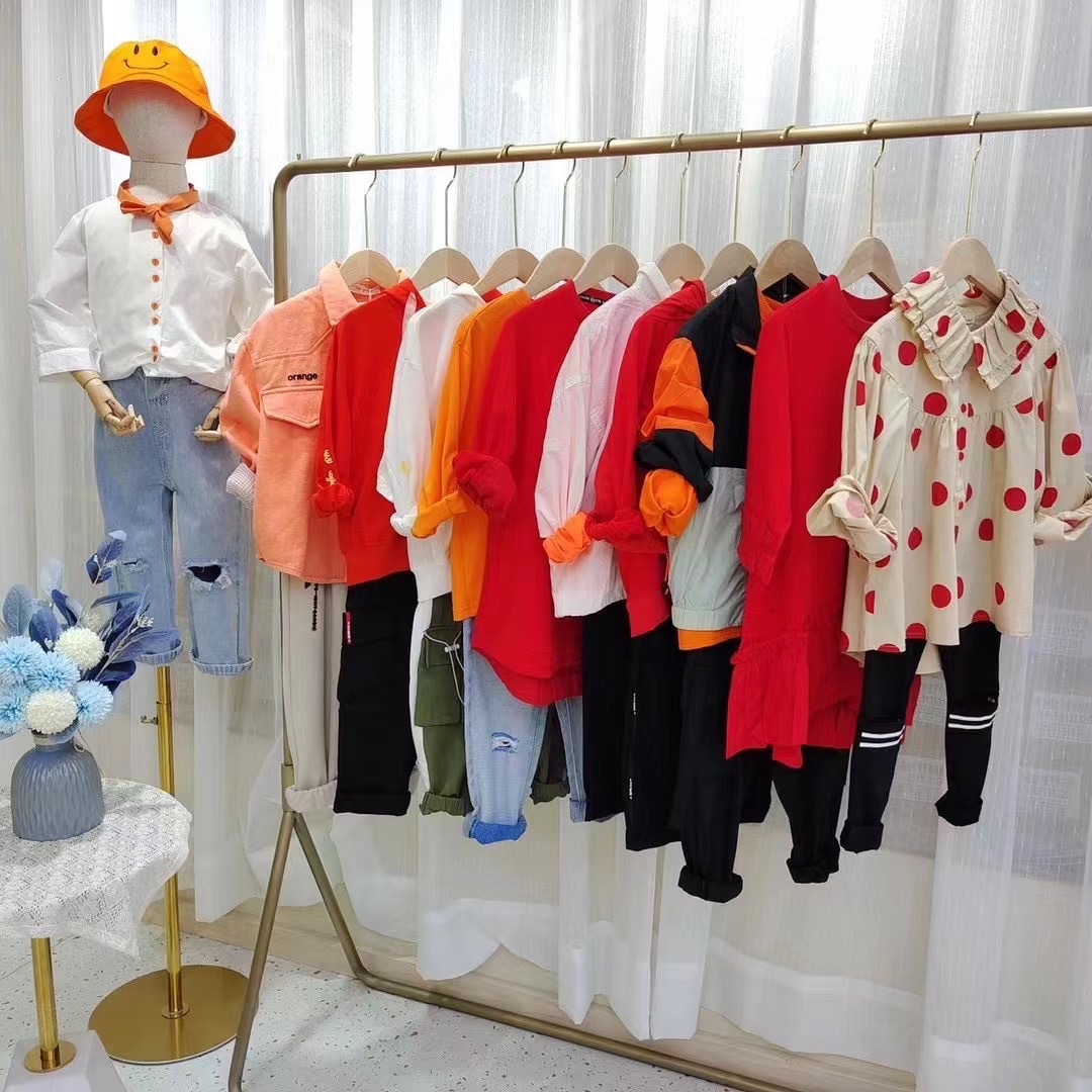 uaza 两个小朋友春季韩版中大童t恤套装连衣裙 品牌童装折扣尾货