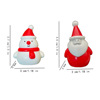 圣诞节小摆件 雪人圣诞老人 塑料中空蛋糕插件|ru