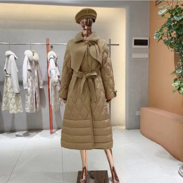 外贸剪标大衣杭州四季青高端女装实体直播货源品牌撤柜羽绒服尾货