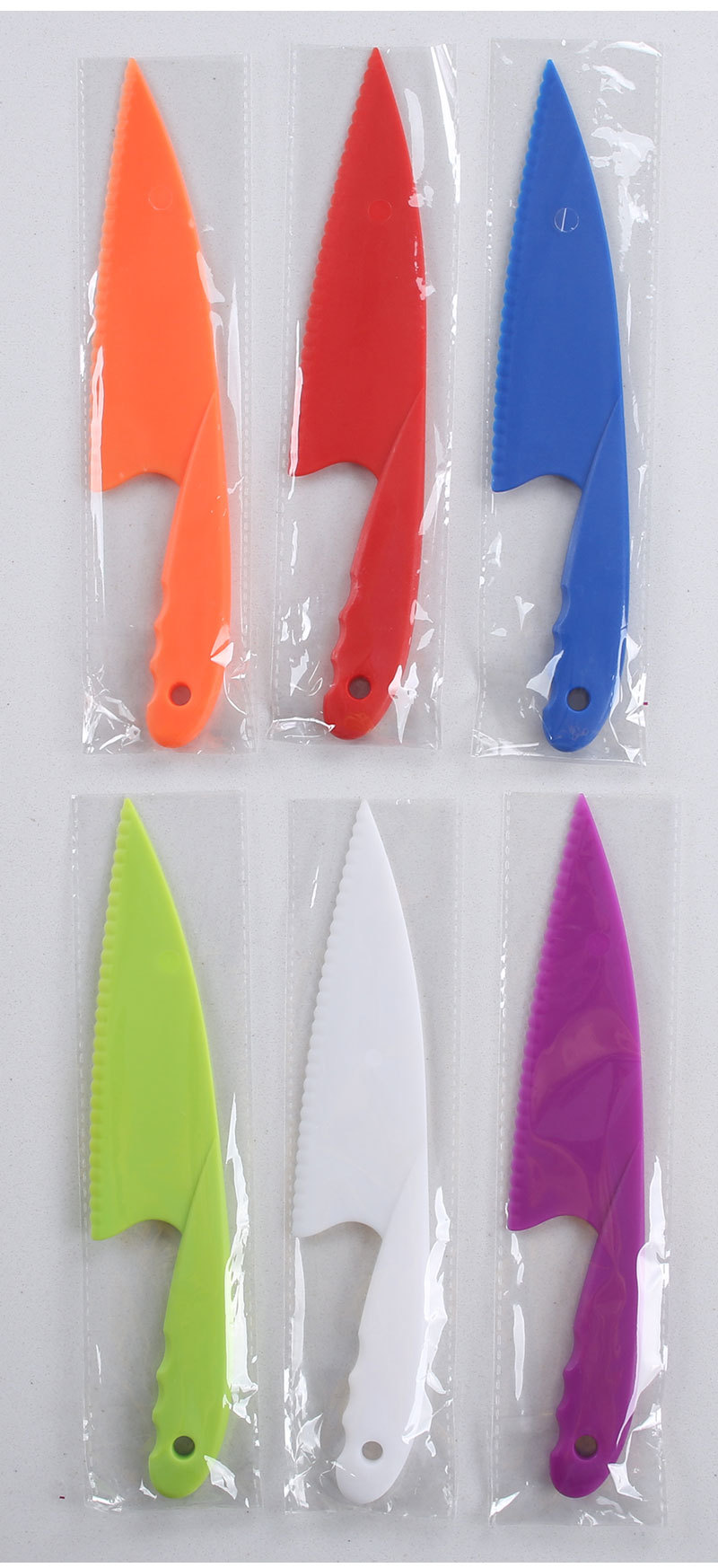 儿童塑料水果刀 生日蛋糕刀 蛋糕托刀 起司甜品刀 面包刀 蔬果刀