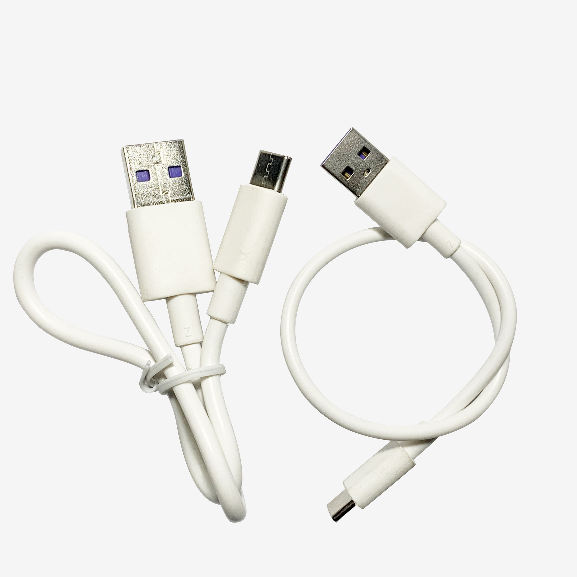 适用华为小米手机type c快充数据线1米白色type-c5a充电数据线