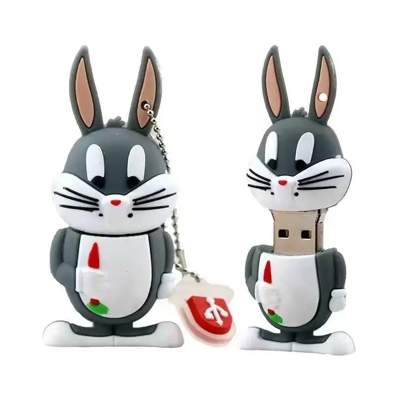 流氓兔usb pen drive 8gbu盘批发刻字logo usb3.0跨镜金属优盘礼