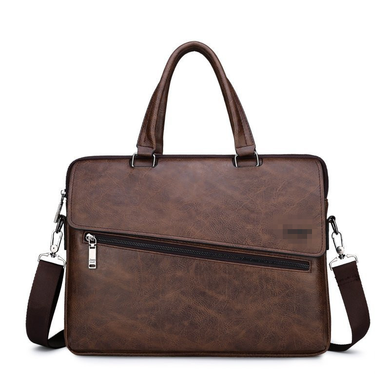 2020 New Men's Briefcase Business Handbag Horizontal Computer Bag A4 File Office Shoulder Messenger Bag for Men