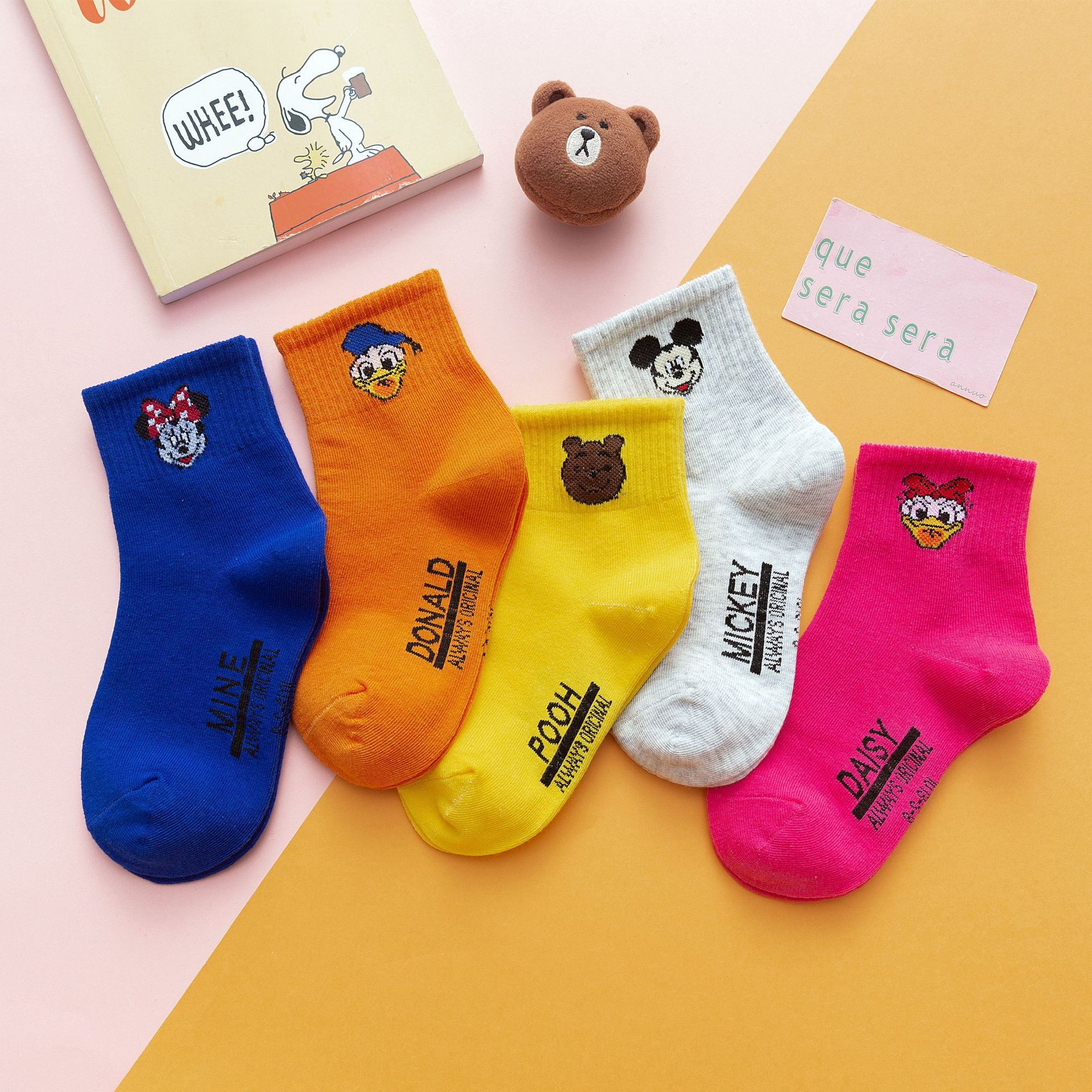 学生袜条纹儿童袜子棉宝宝小孩中筒袜中大童秋冬童袜