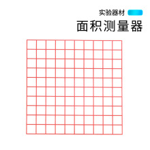 面积测量器透明小方格小学数学几何教学仪器方格纸 10*10cm教学用