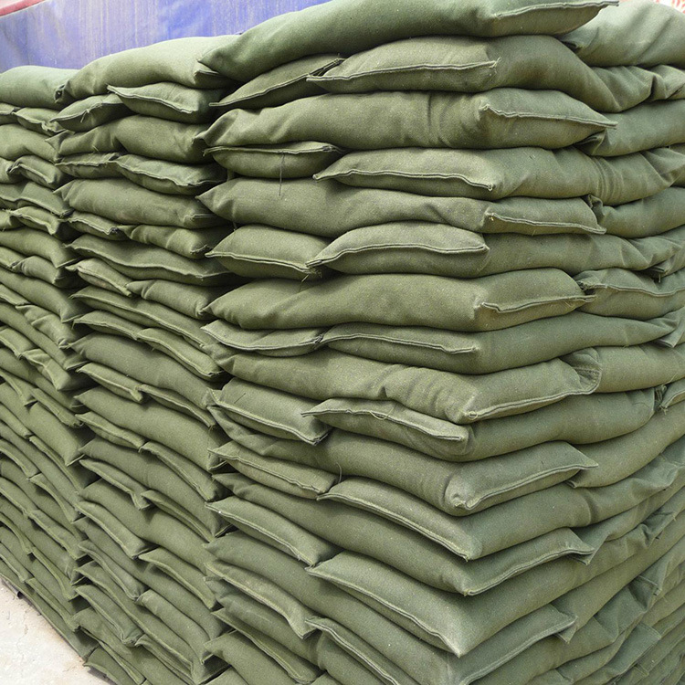 抗洪帆布防汛沙袋 吸水沙袋 抽绳束口加厚防洪沙袋批发