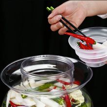 塑料泡菜坛子加厚酱菜瓶腌菜咸菜透明塑料密封罐带盖10斤20斤家用