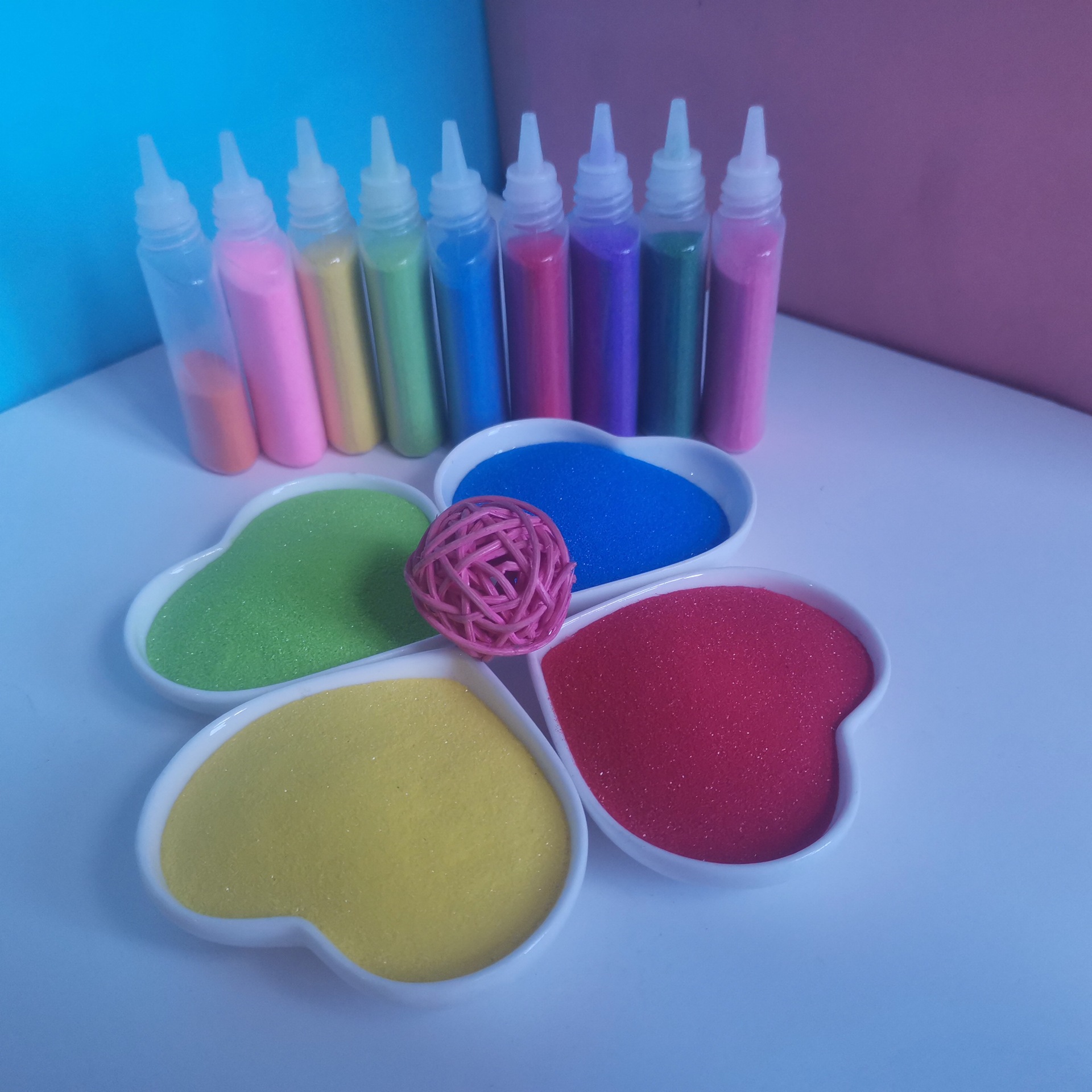 烧结彩砂 儿童沙画瓶装彩砂10克 15克 20克 35克70色可选