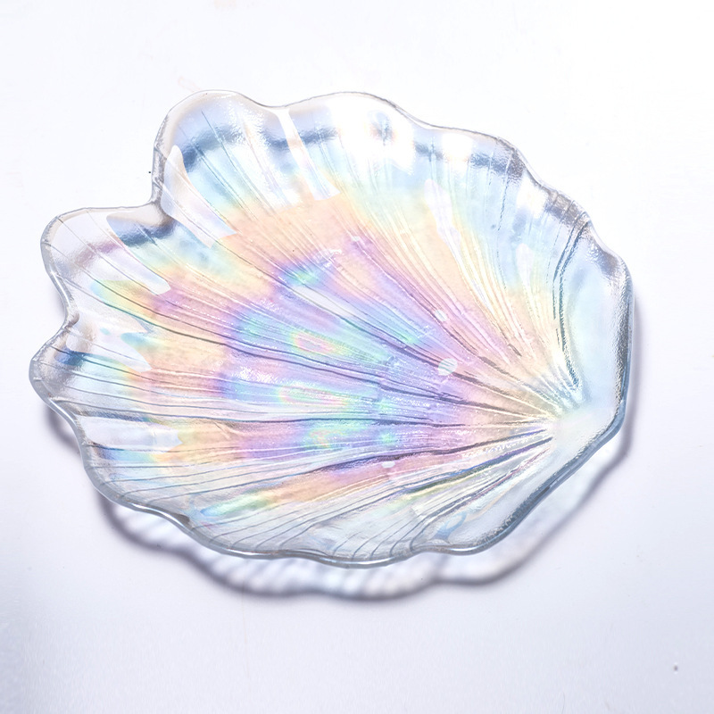 Blue Fantasy Colorful Shell Dial Creative Trending Snack Snack Dish Mermaid Good-looking Ins Decoration Storage Tray