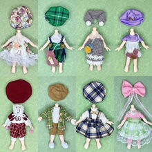 16-17厘米娃娃衣服8分Ob11娃娃换装裙子套装儿童女孩玩具配饰礼物